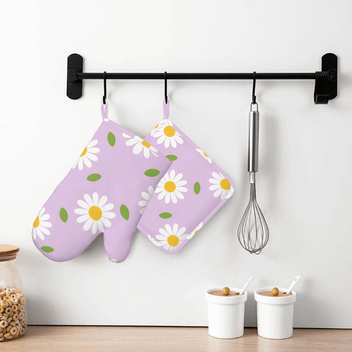 Silicone Oven Mitts and Pot Holders Sets (Right)