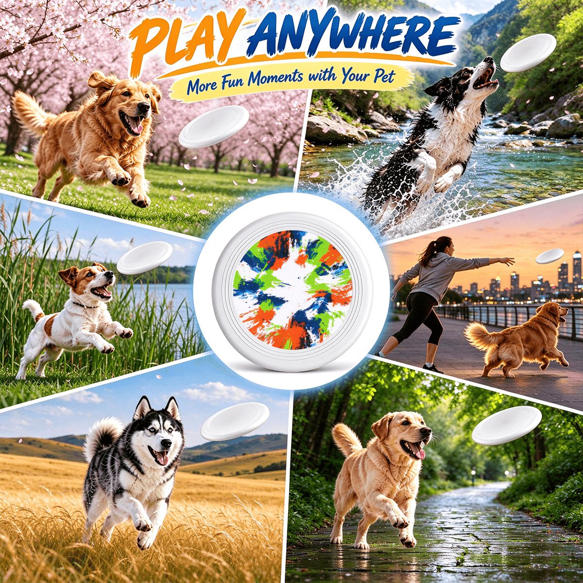 PE犬用フライングディスク