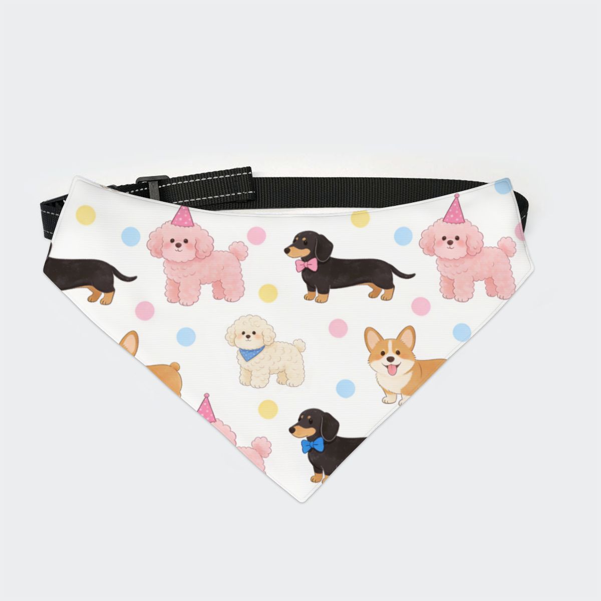 Pañuelos para perros de doble cara con hebilla