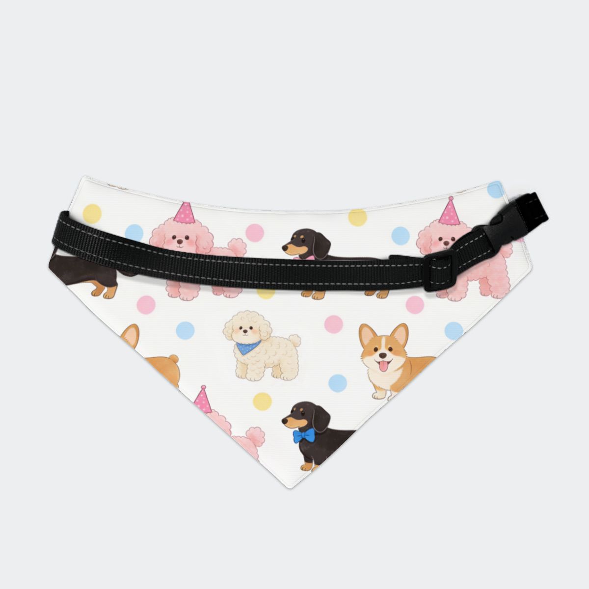 Pañuelos para perros de doble cara con hebilla