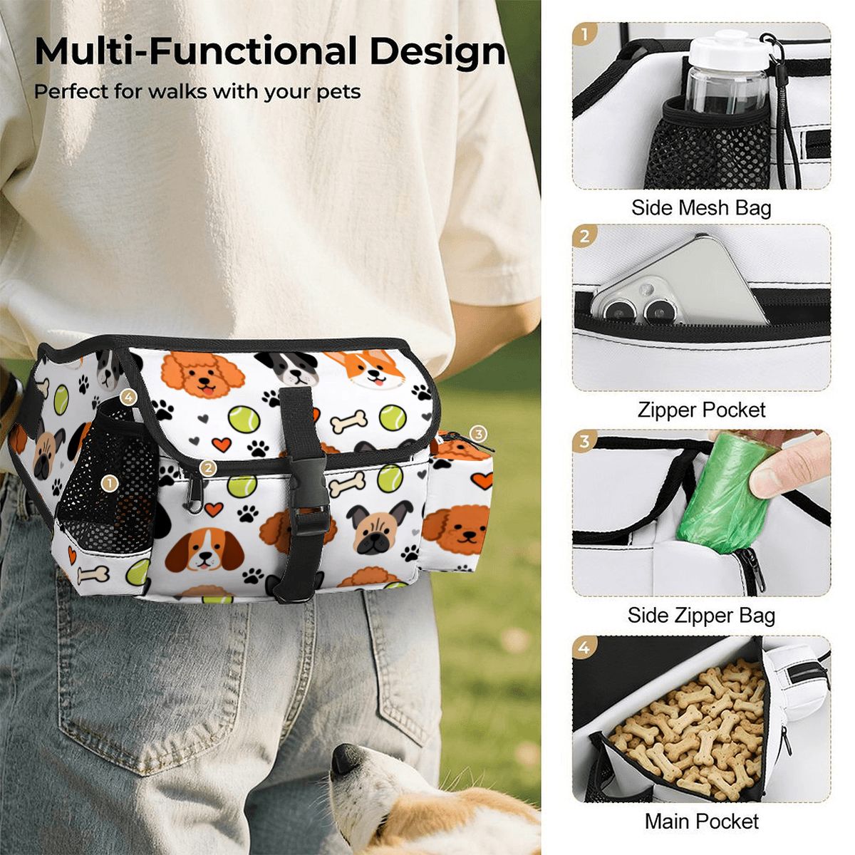 Pet Outdoor Training Fanny Pack