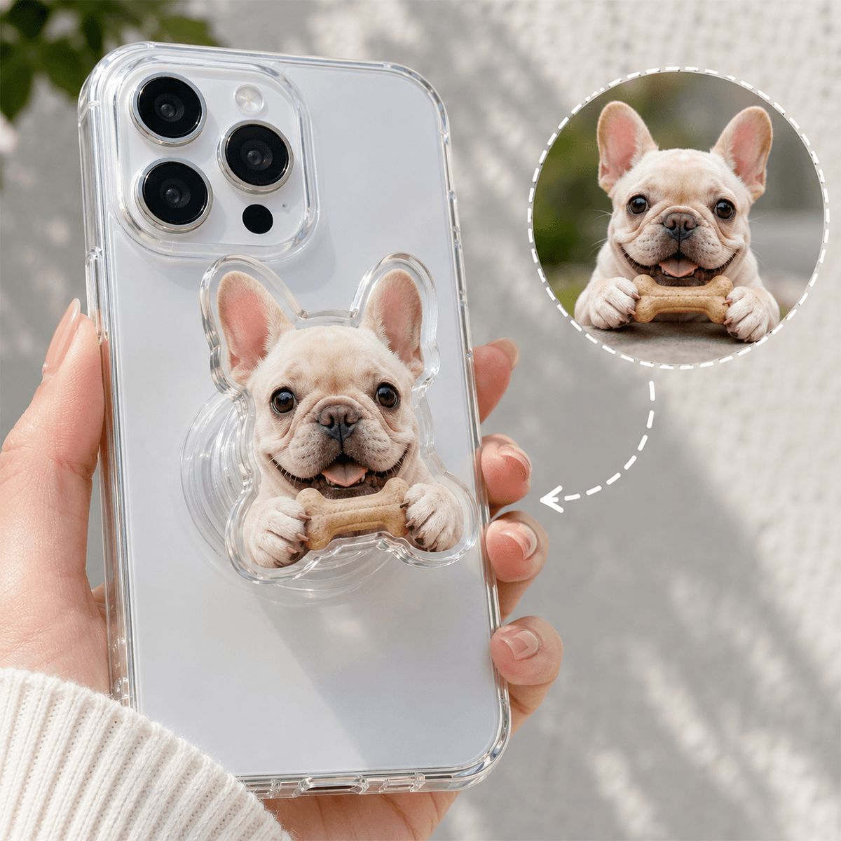 Phone Grip Shaped Acrylic Stand