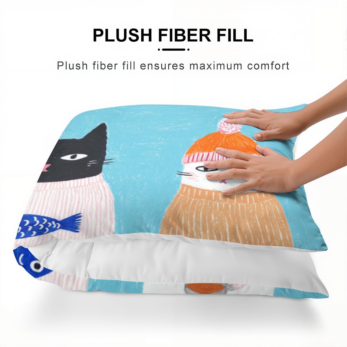 Housse de coussin de corps (Design sur un seul côté)