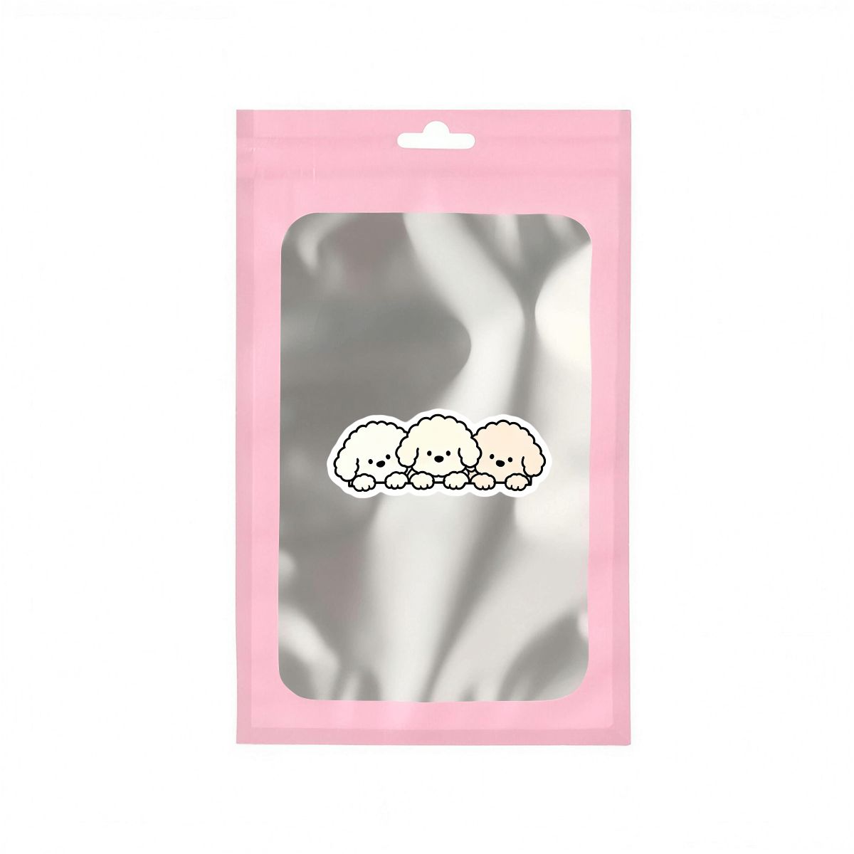 Pink Ziplock Bag-12x20cm
