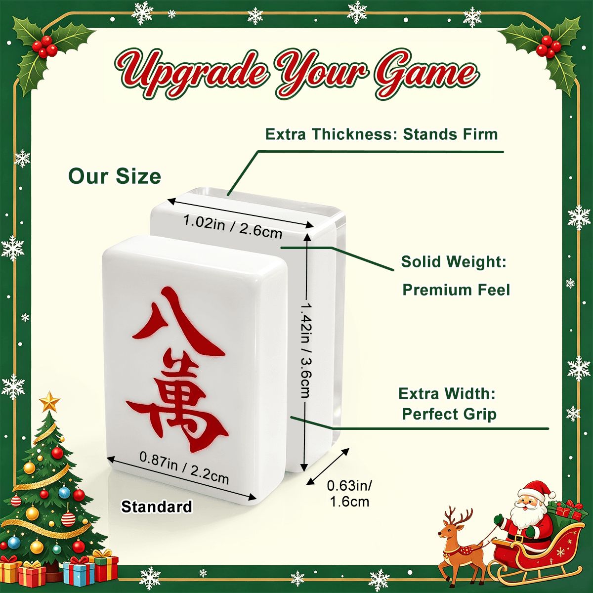 遊び心のあるワークショップ クリスマス麻雀牌