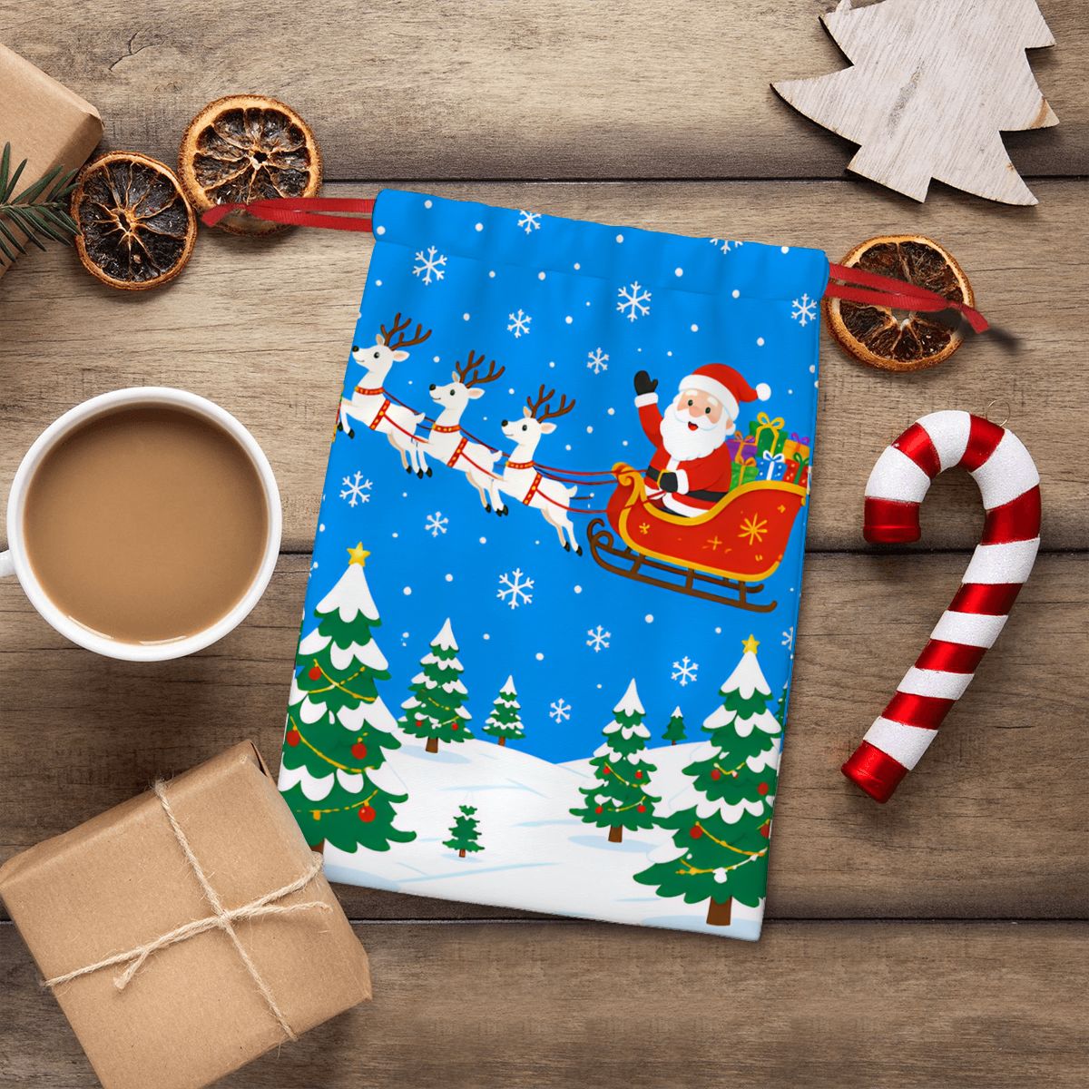 Plush Drawstring Gift Pouch