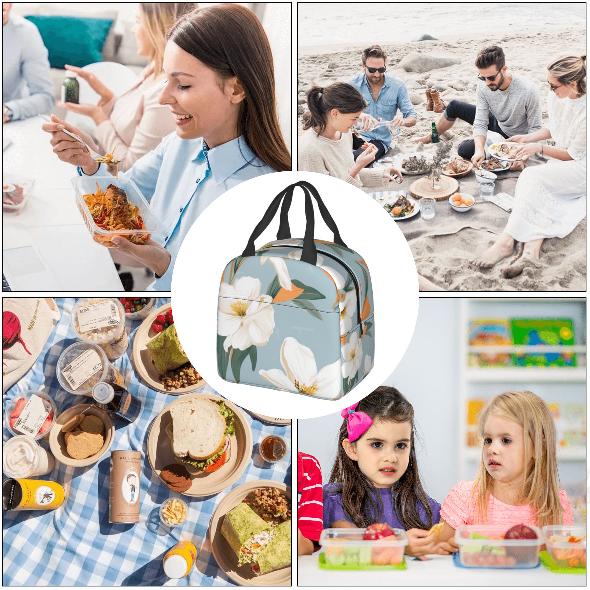 Portable Foil Insulated Lunch Box