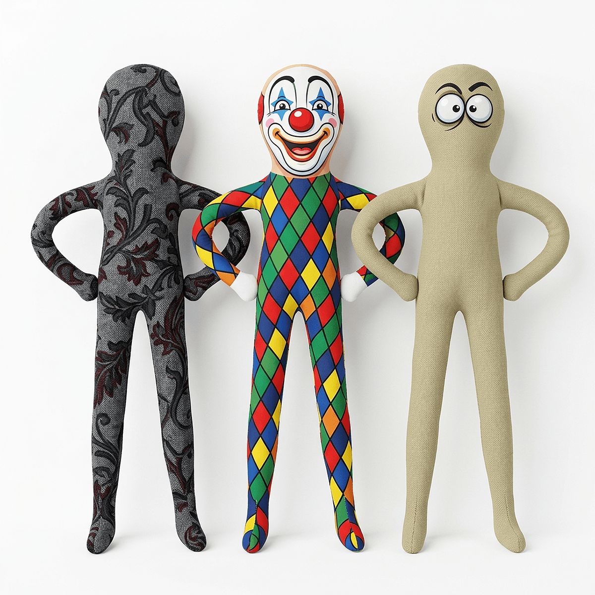 Poseable Shaped Plush Doll
