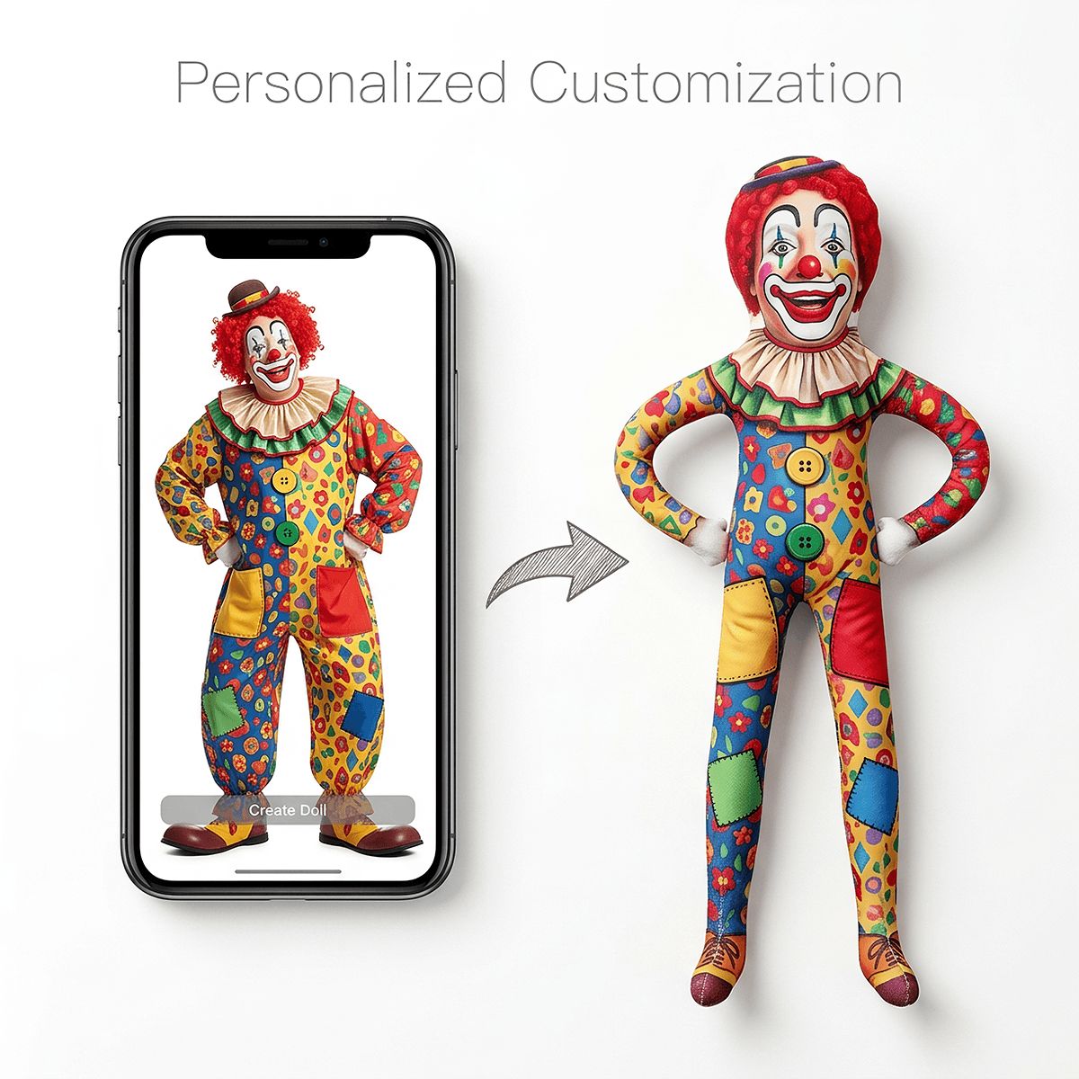 Poseable Shaped Plush Doll