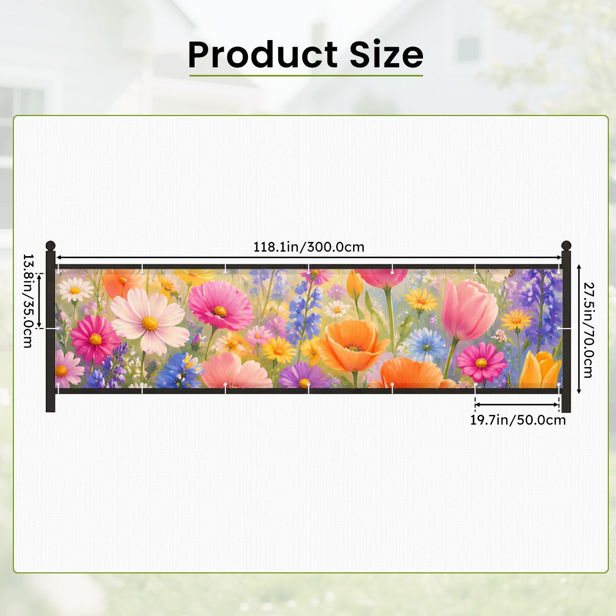 Privacy Screen Fence 2.3x10ft