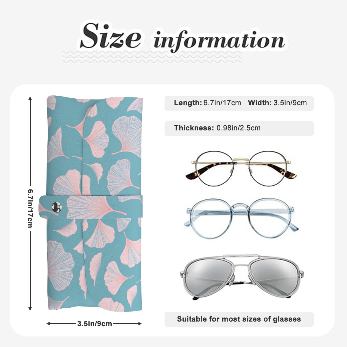 PUレザー眼鏡ケース