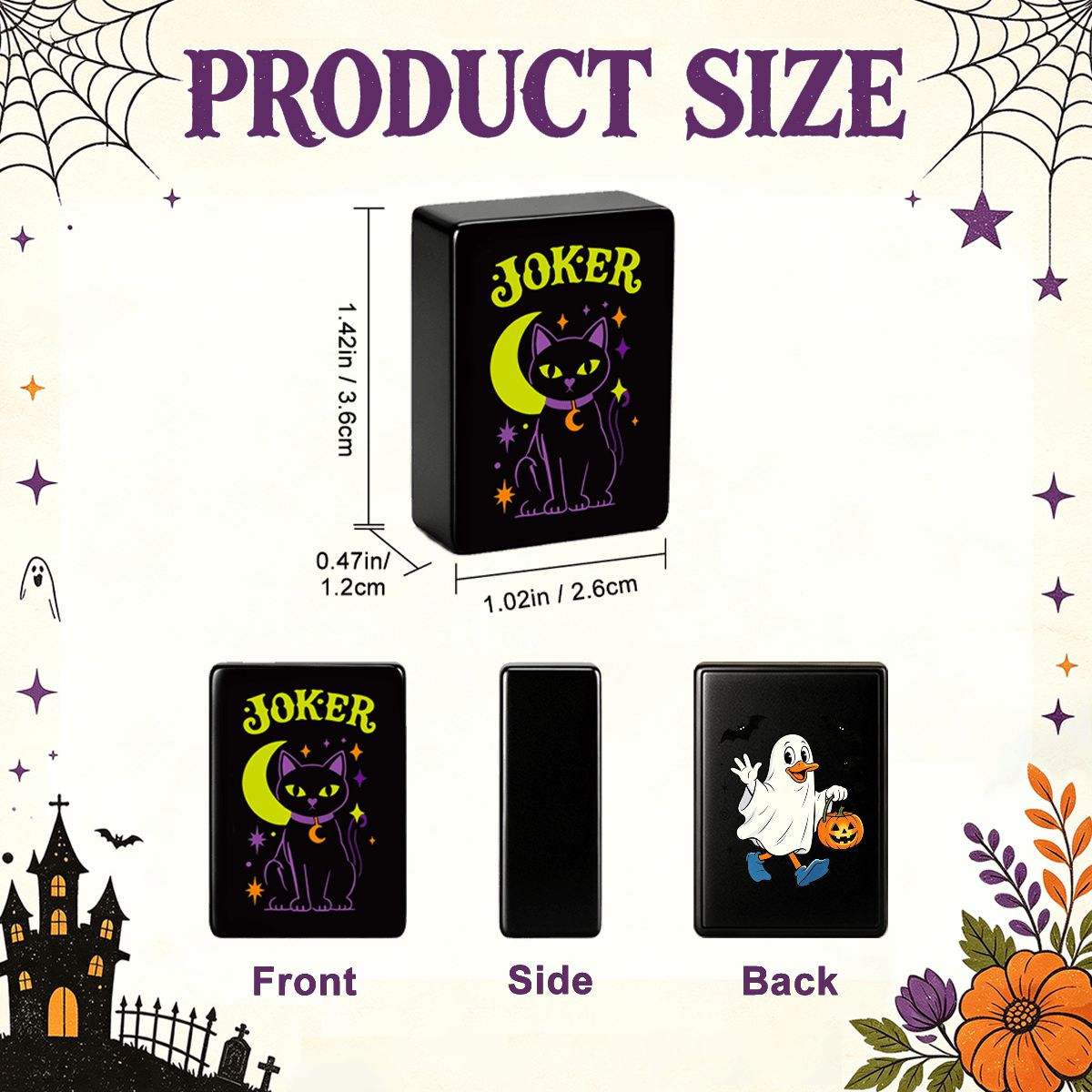 Pumpkin Hex Halloween Mahjong Tiles - Single Layer