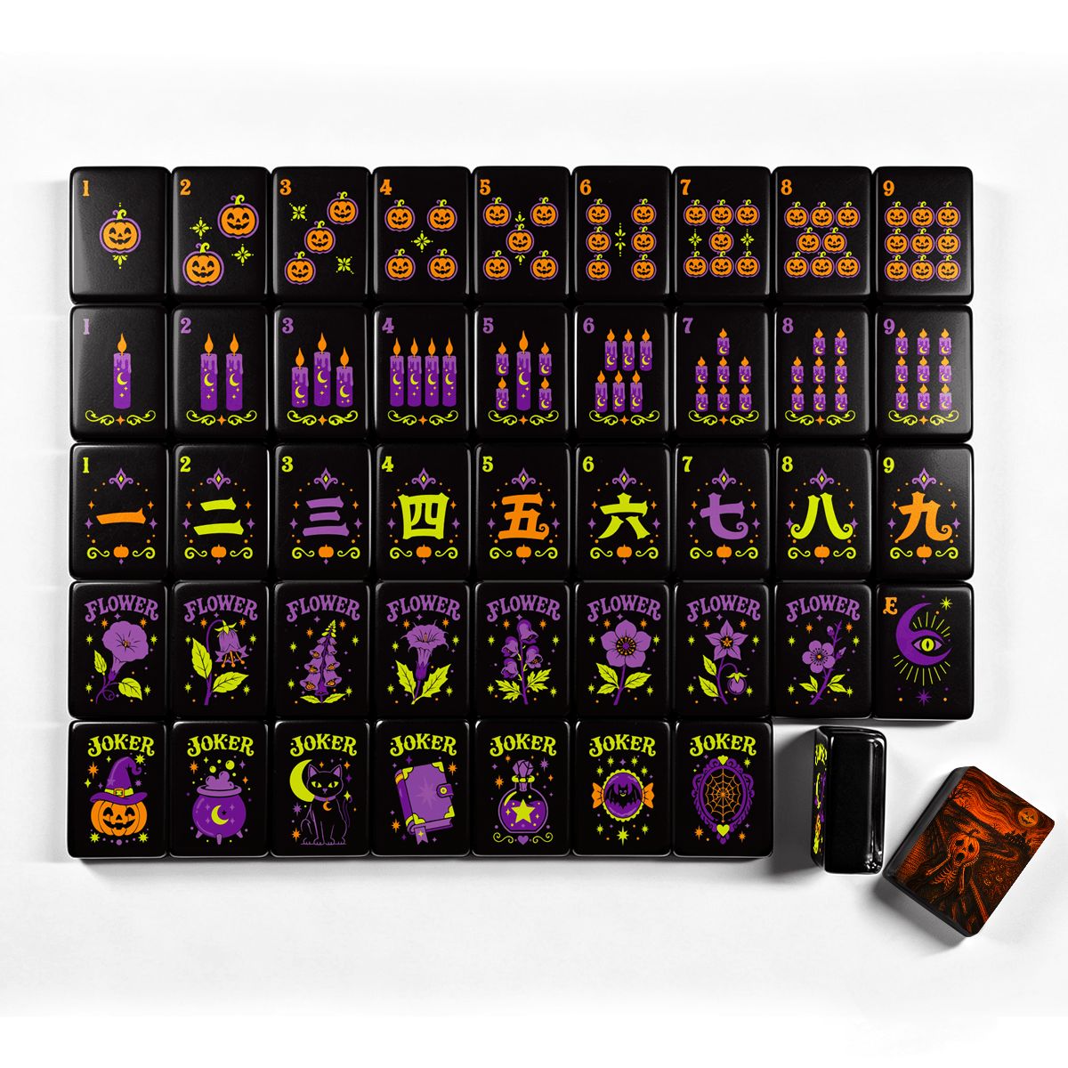 パンプキンヘックスハロウィン麻雀牌