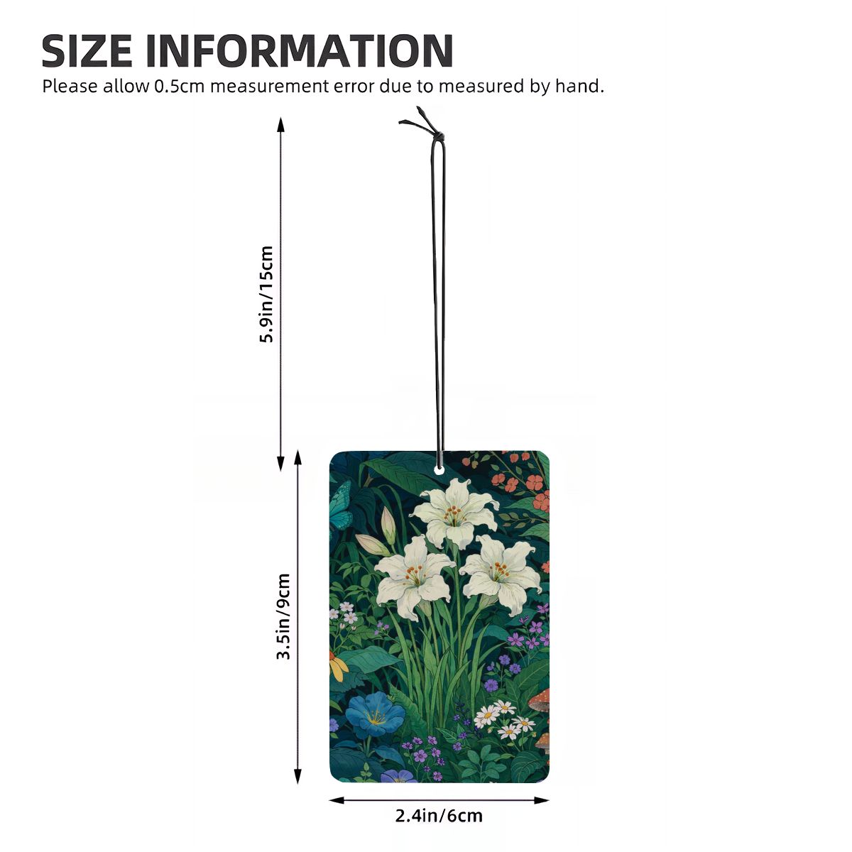 Rectangle Car Air Freshener Card (1pc)