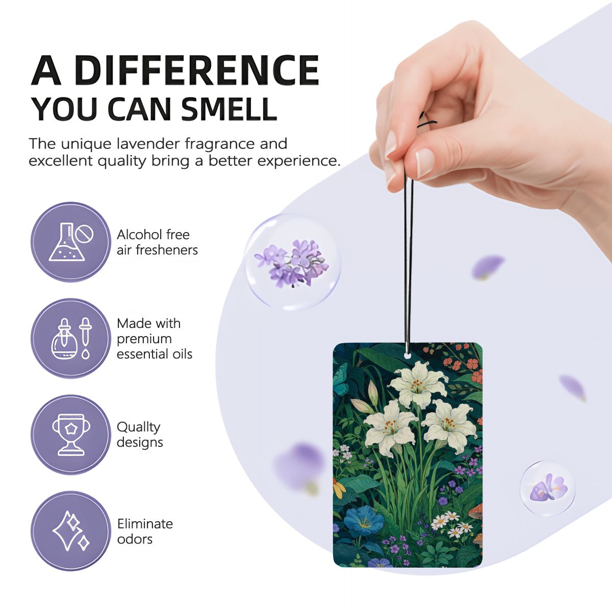 Rectangle Car Air Freshener Card (1pc)