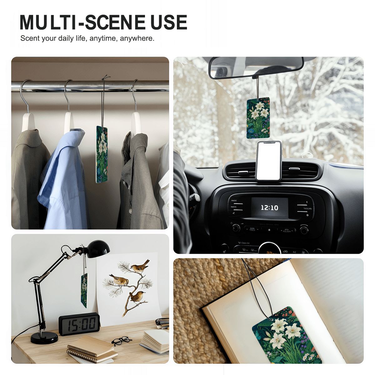 Rechthoekige Auto Luchtverfrisser Kaart (1st)