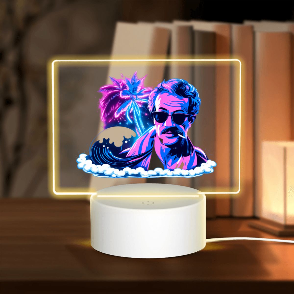 Veilleuse rectangulaire en acrylique