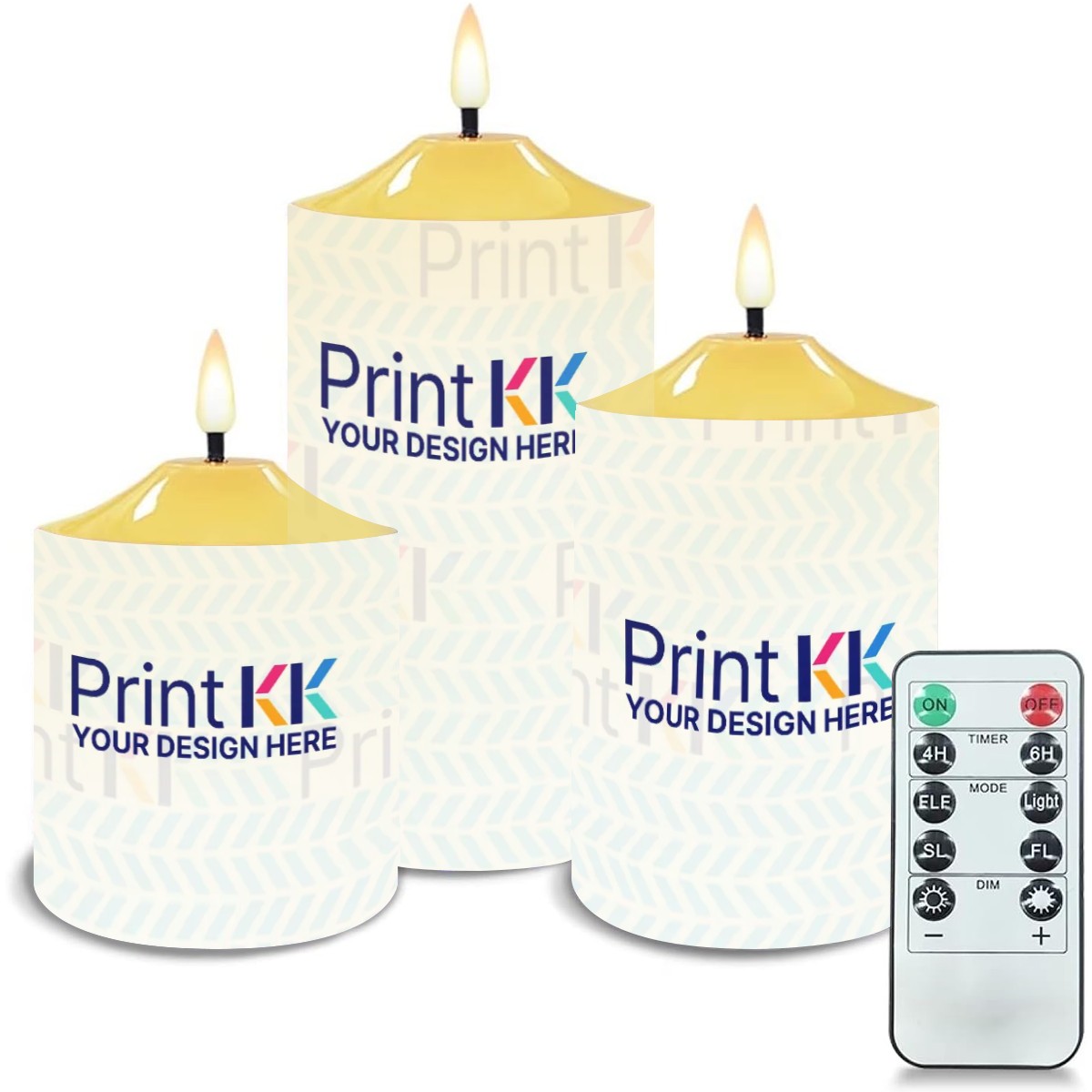 Remote Control Lamp Set of 3 (Bullet Candles)