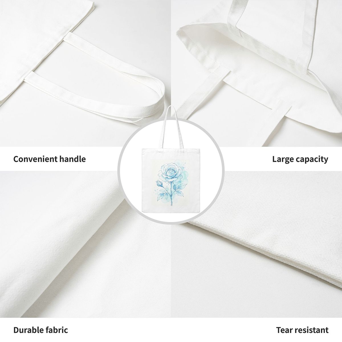 再利用可能なキャンバストートバッグ