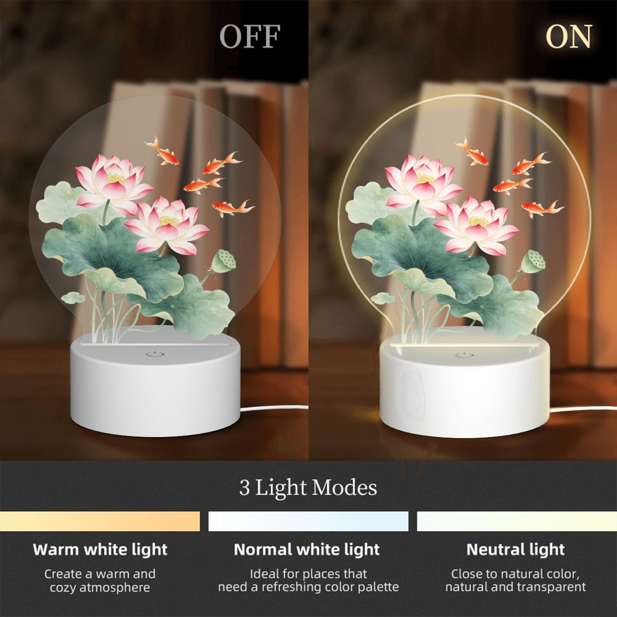 Round Acrylic Night Light