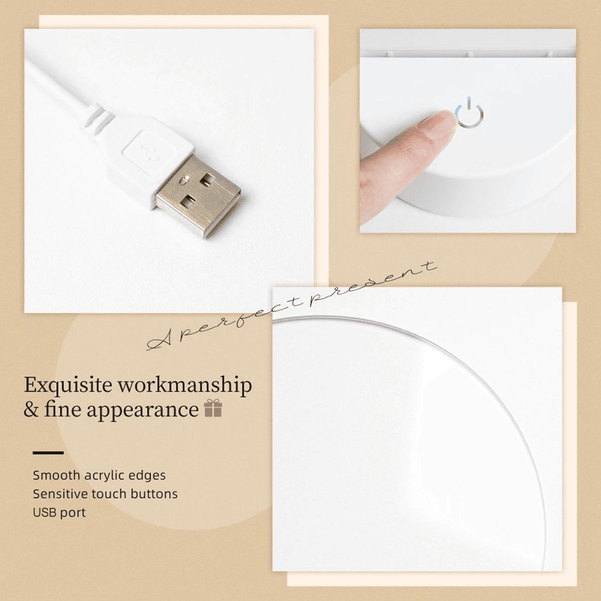 Round Acrylic Night Light