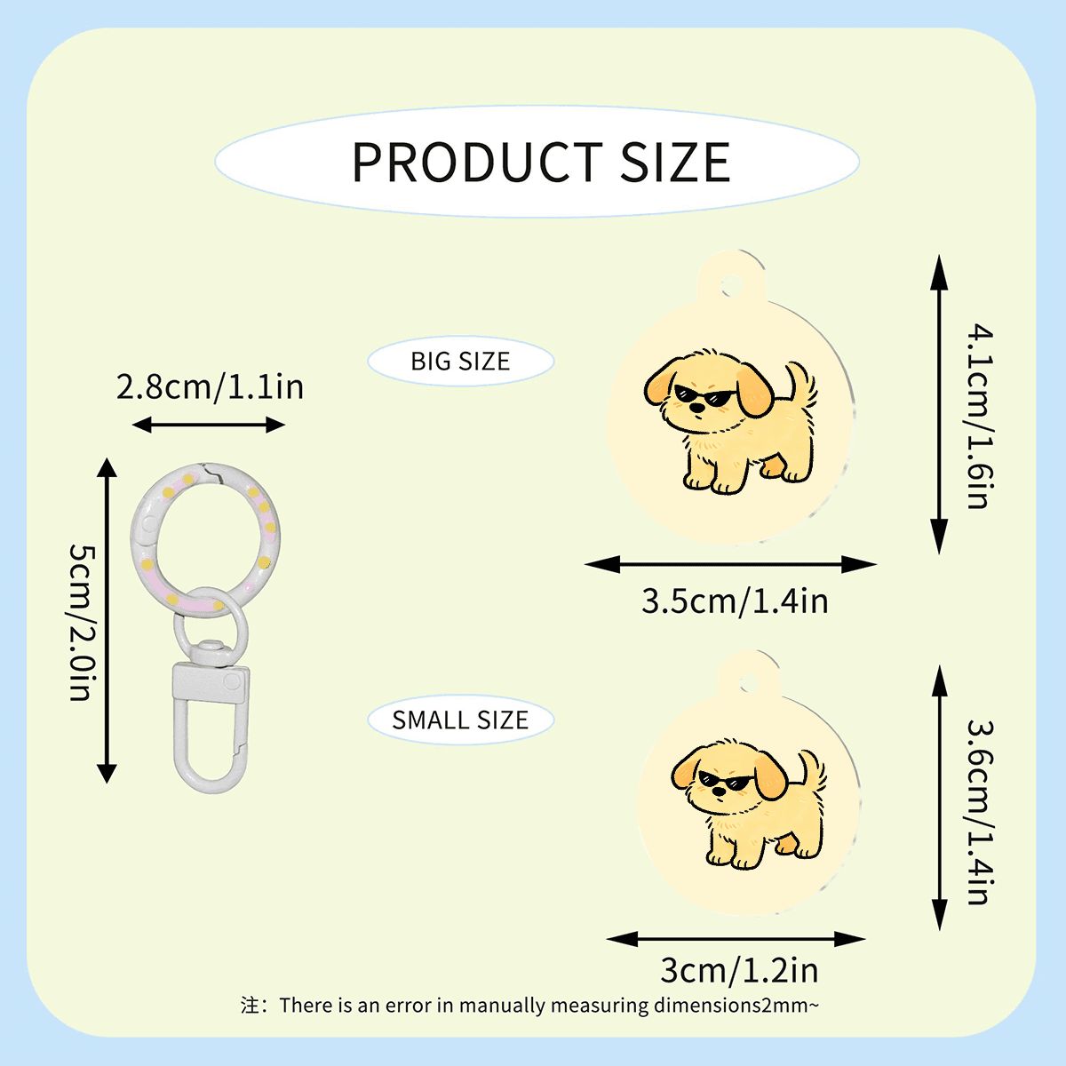 骨型アクリルペットタグ