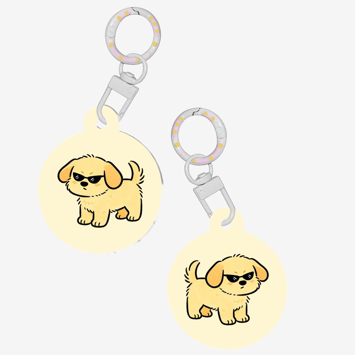 骨型アクリルペットタグ