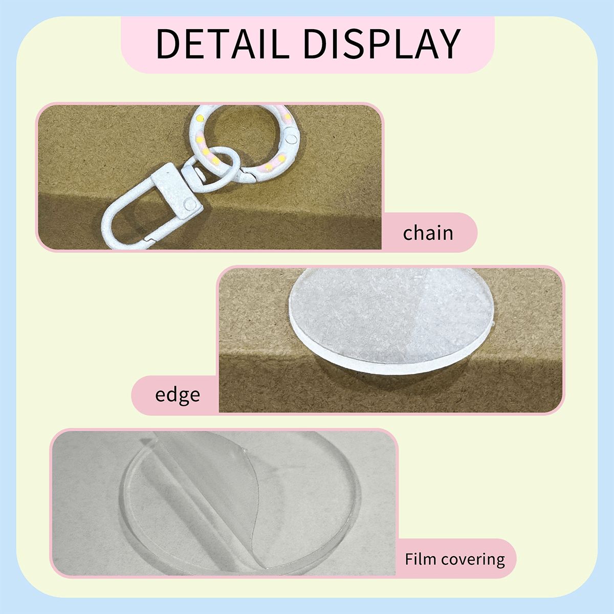 骨型アクリルペットタグ