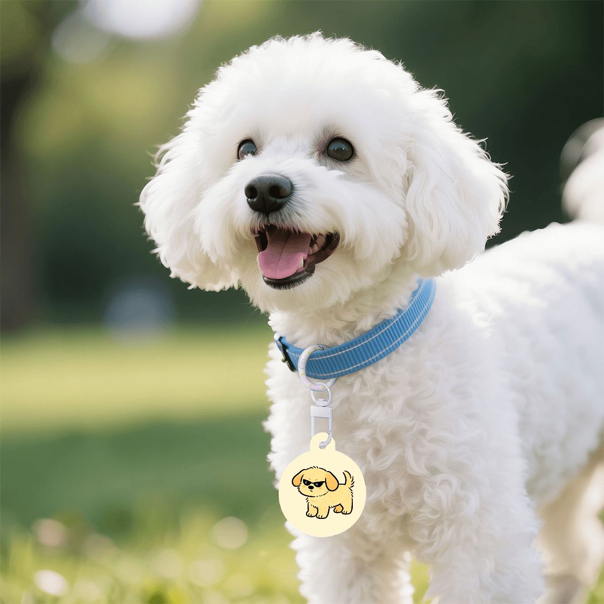 骨型アクリルペットタグ