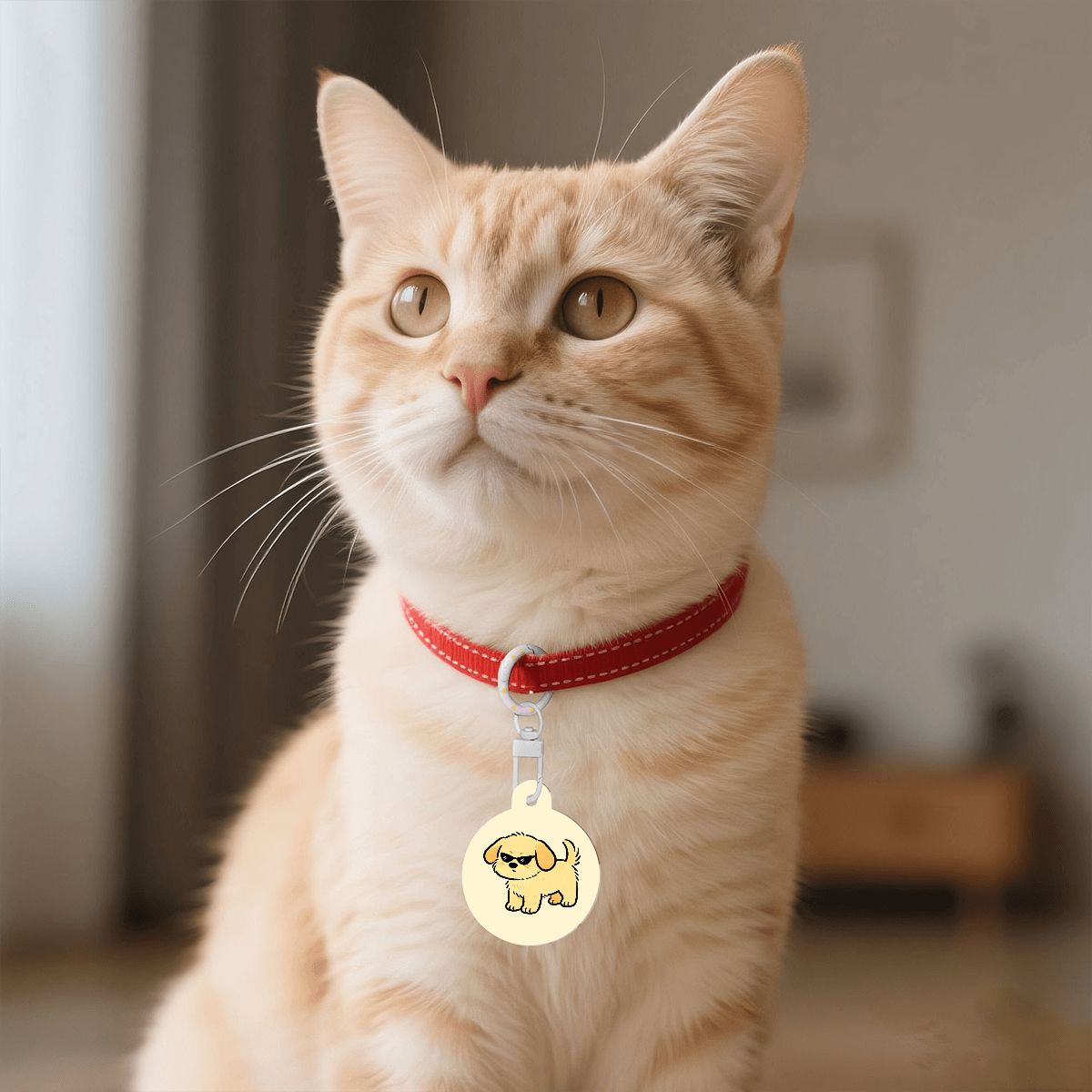 骨型アクリルペットタグ