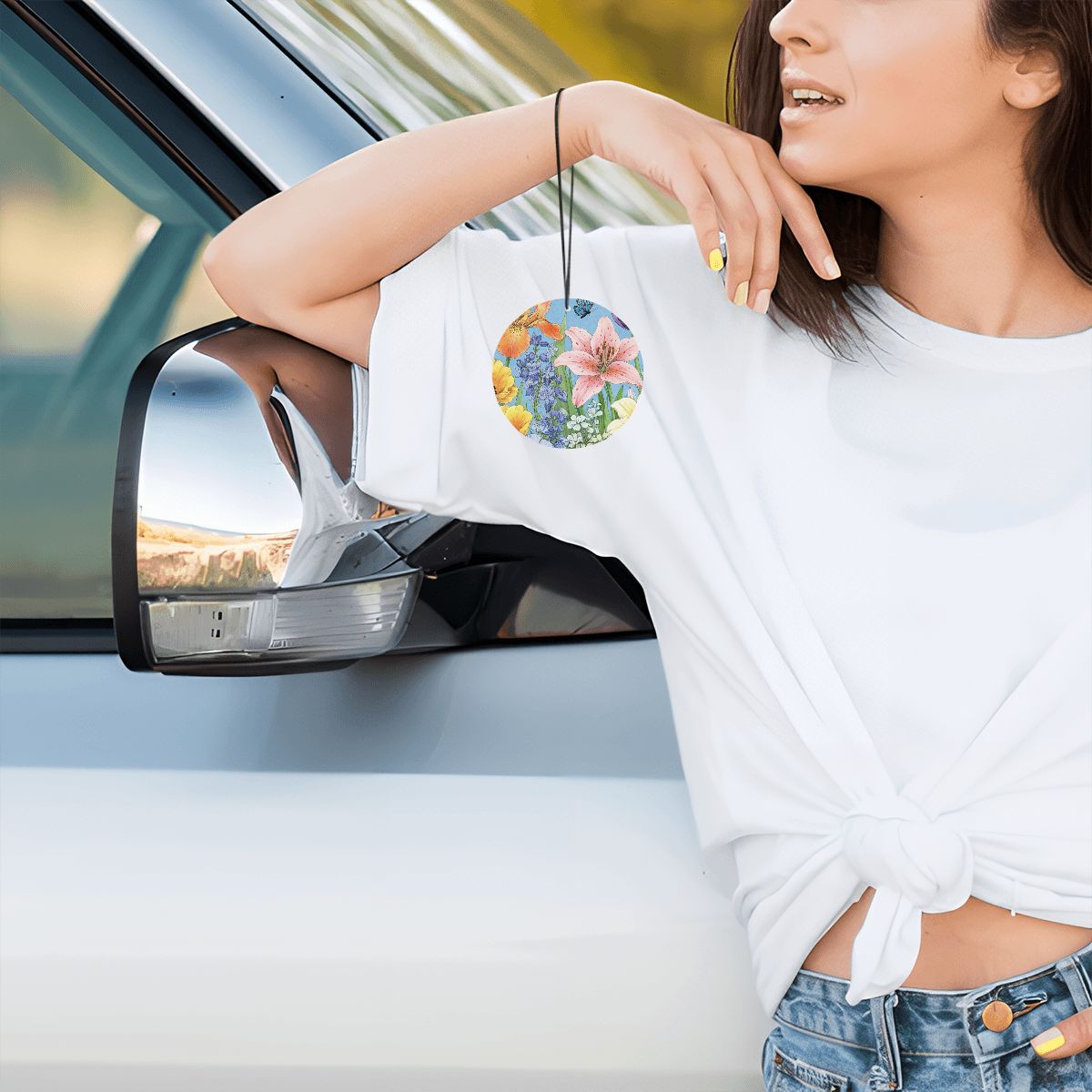 ラウンドカーエアフレッシュナーカード（1個）