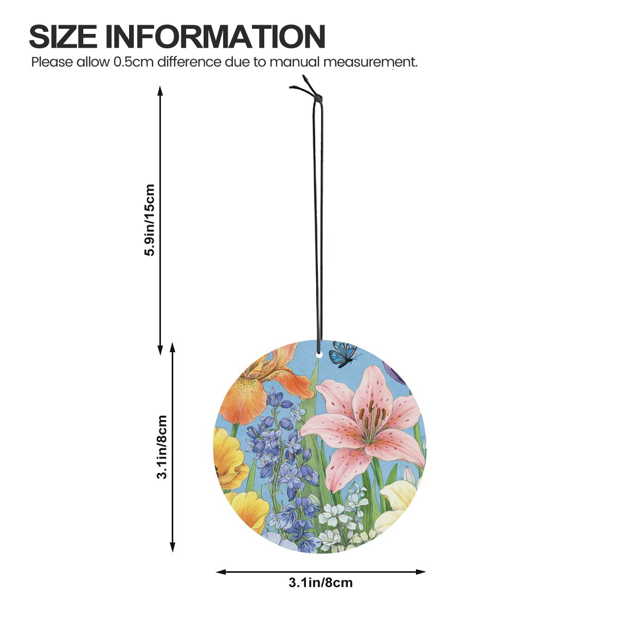 ラウンドカーエアフレッシュナーカード（1個）