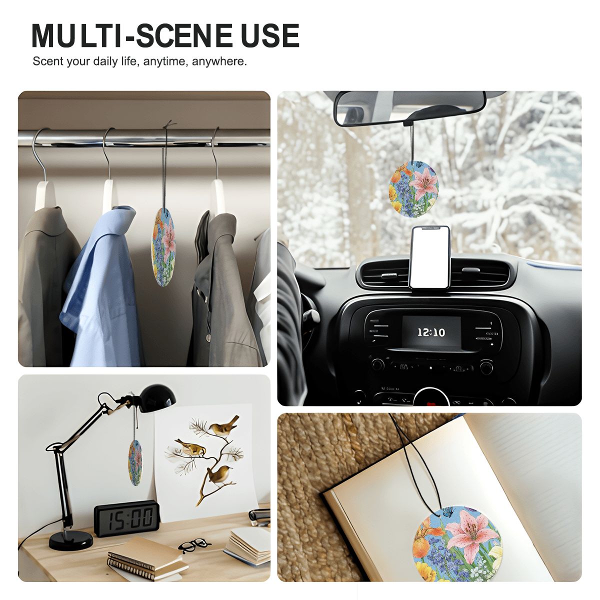 ラウンドカーエアフレッシュナーカード（1個）