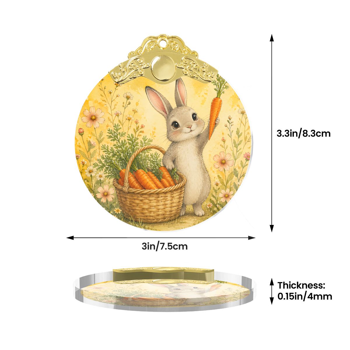 Round Glass Ornament Festive Decor