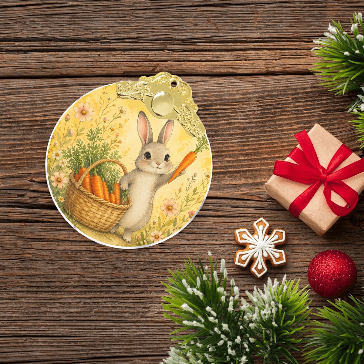 Round Glass Ornament Festive Decor