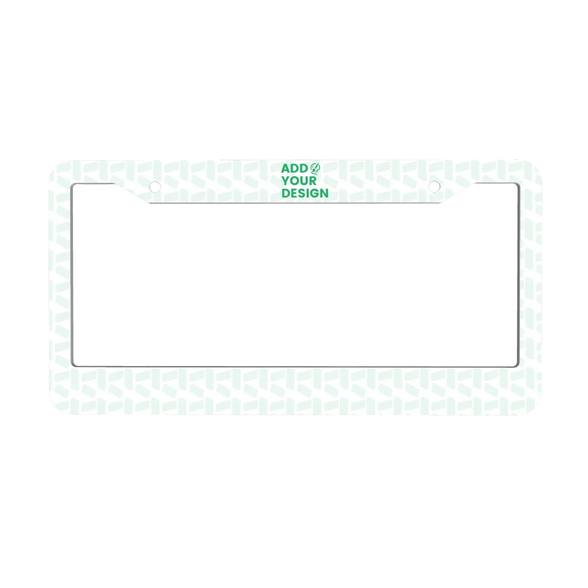 2-Hole Round License Plate Frames 2 pcs