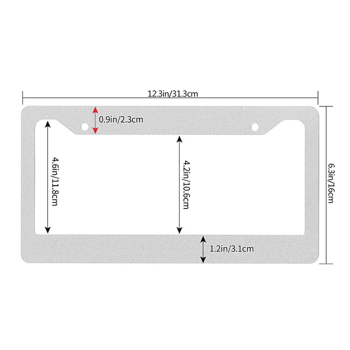 2-gaats ronde kentekenplaathouders 2 stuks