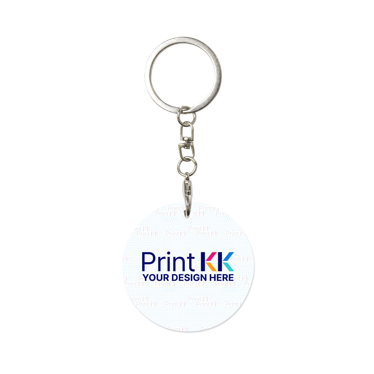 Round Metal Keychain