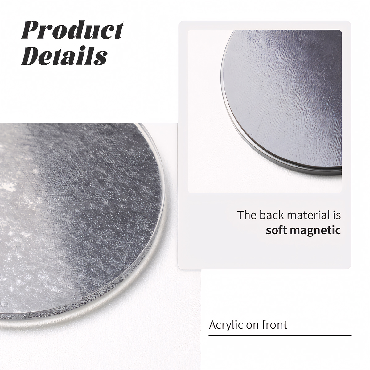 Round Shape Acrylic Fridge Magnets