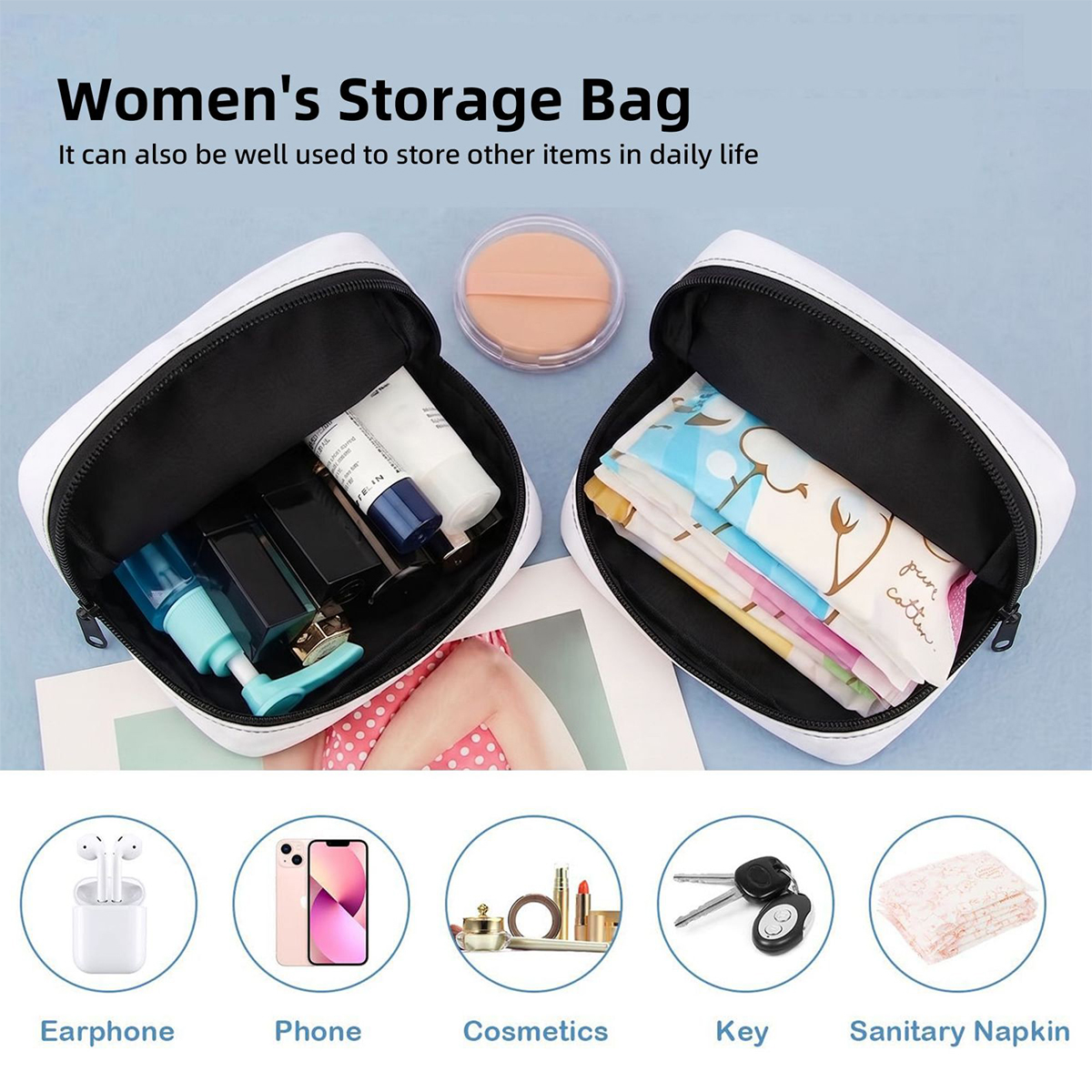 Sanitary Napkin Storage Bag