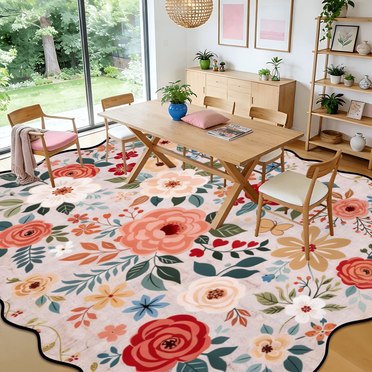 Scalloped Area Rug 120