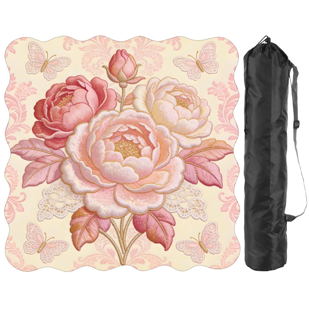 Tapis de Mahjong à bords festonnés 31.5