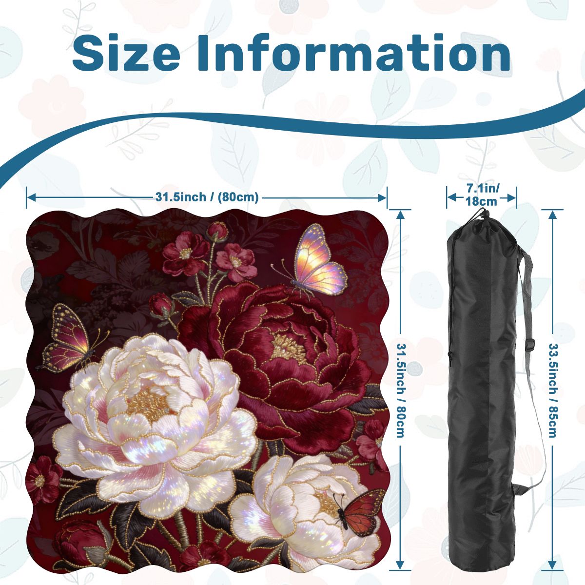 Tapis de Mahjong à bords festonnés 31.5