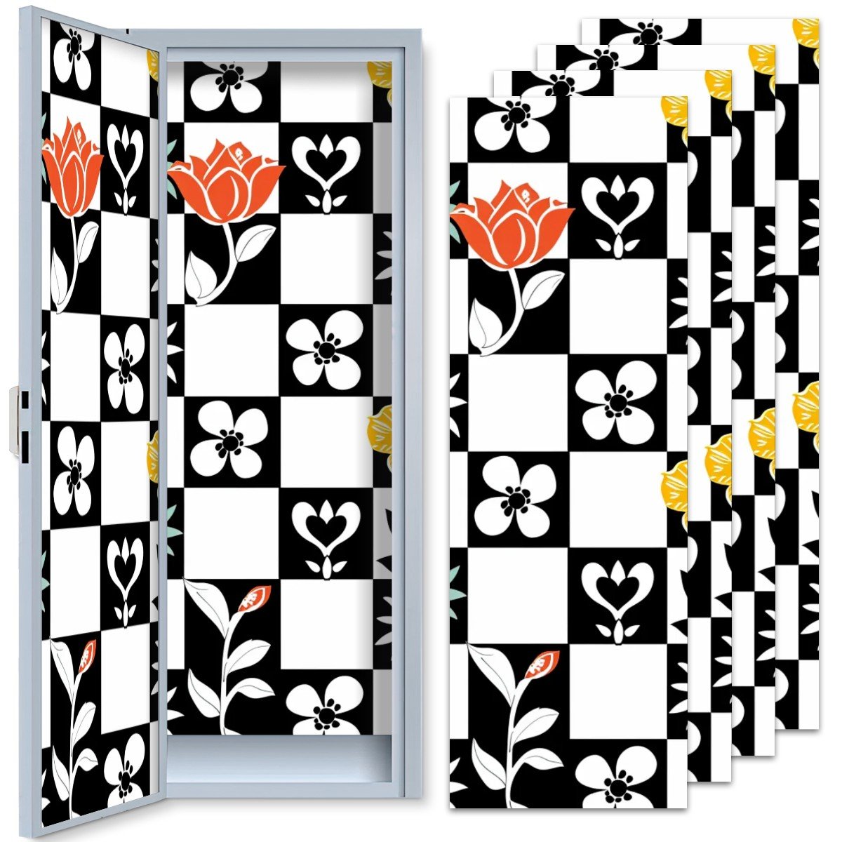 School Locker Magnetic Wallpaper 2 pcs