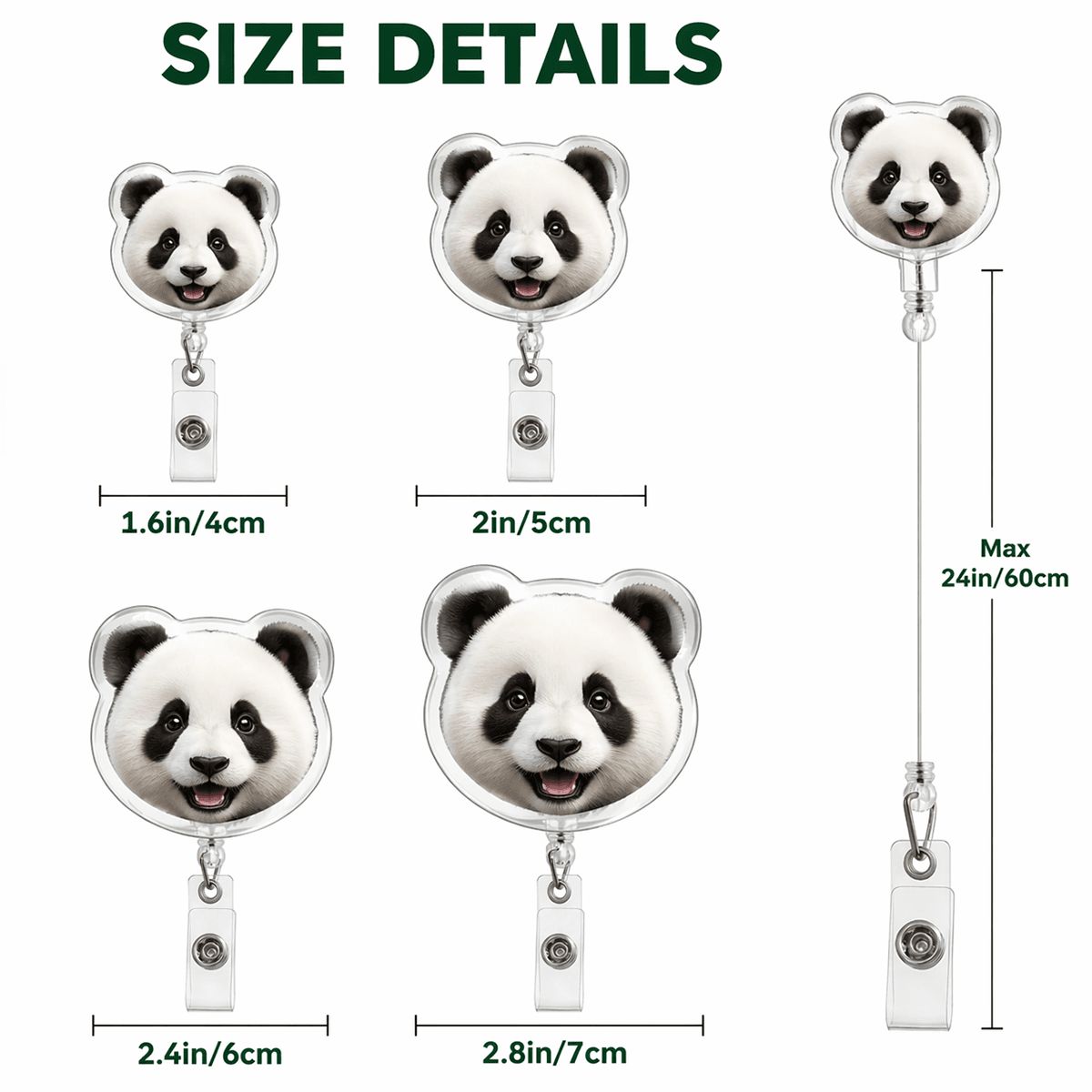Shaped Acrylic Badge Reel