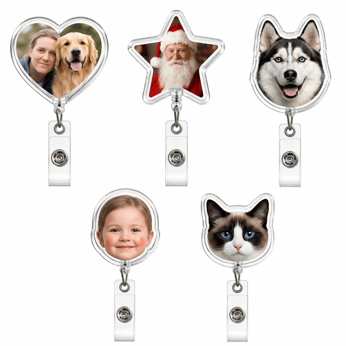Shaped Acrylic Badge Reel