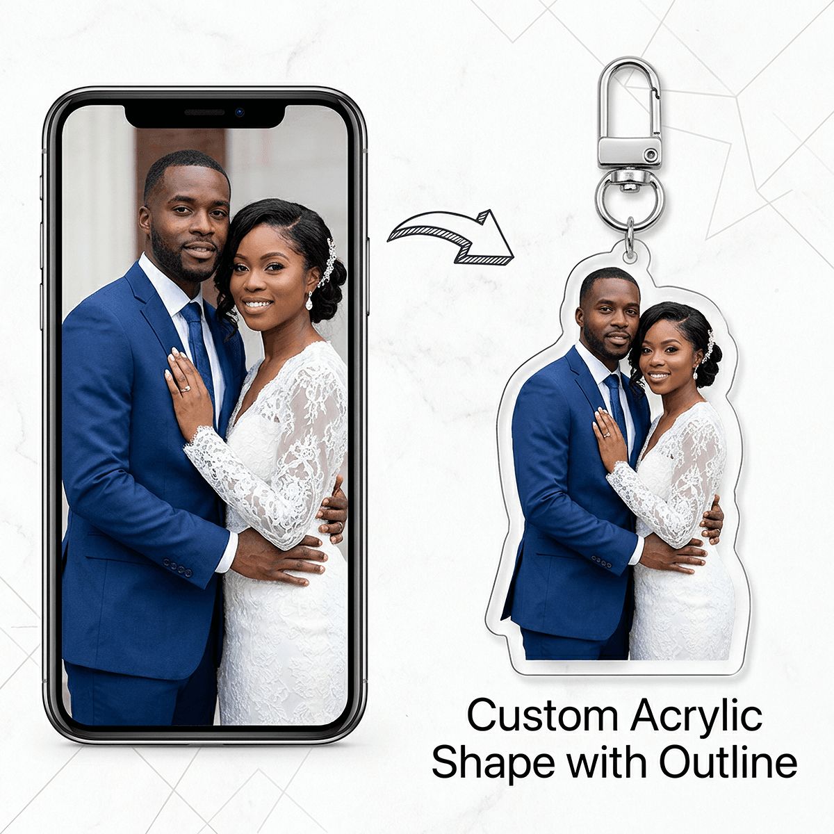 Custom Shaped Acrylic Keychain