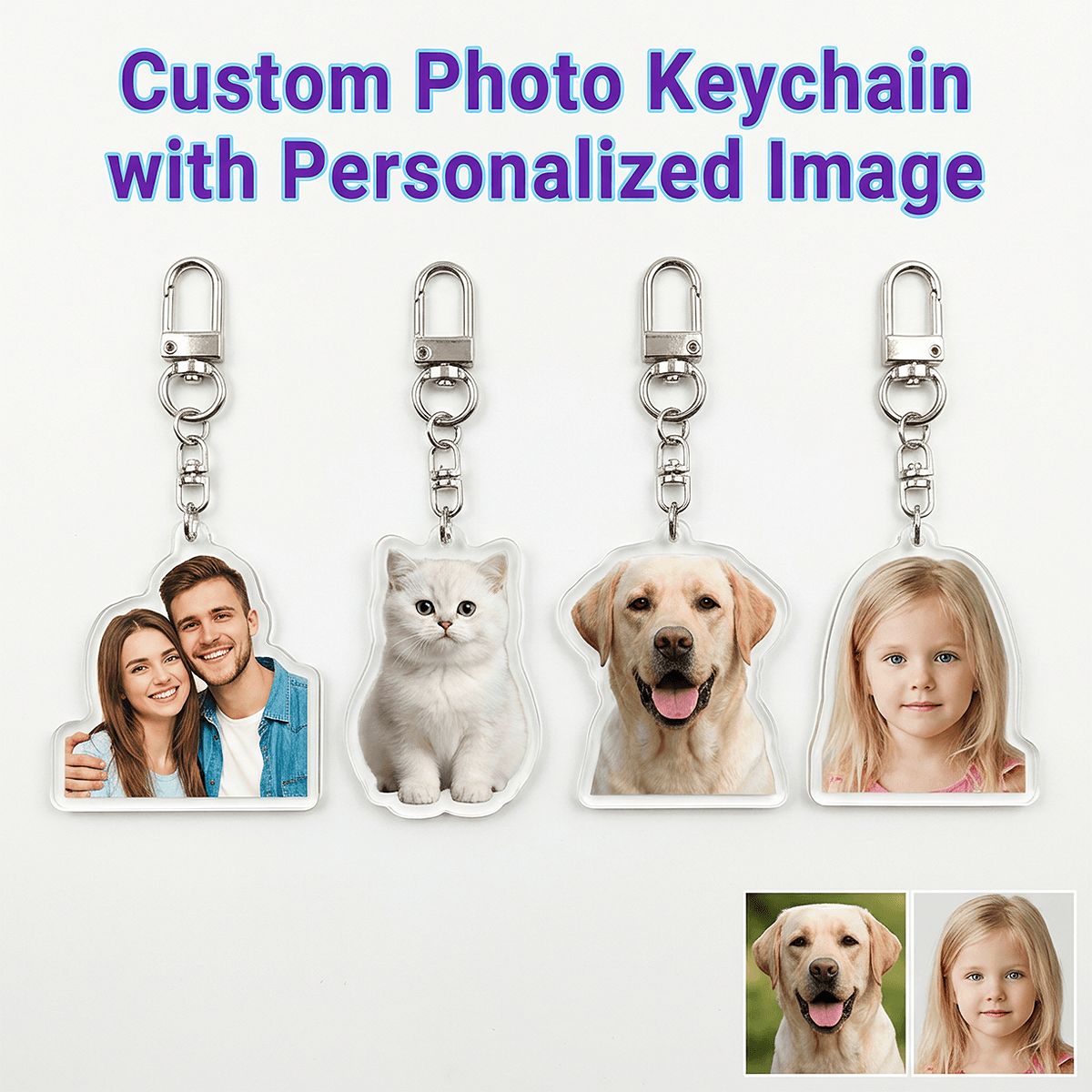 Custom Shaped Acrylic Keychain