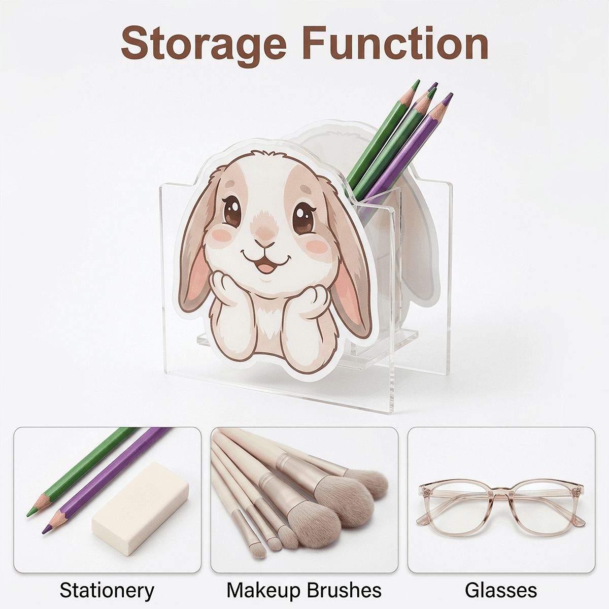 Shaped Acrylic Pen Holder