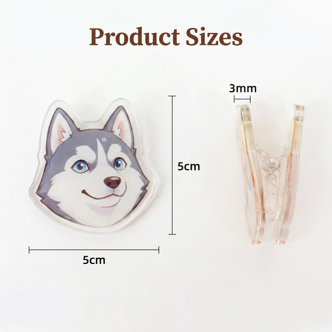 Shaped Acrylic PP Functional Clip